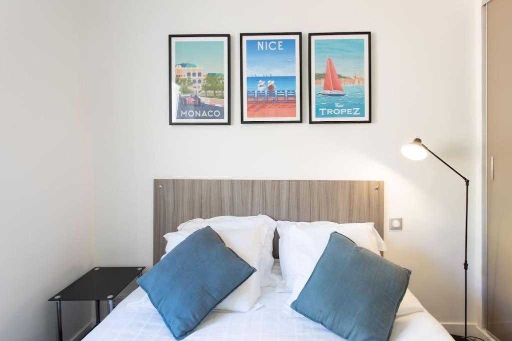 #40 Bright Sea View Suite For 6 2Mins Walk Port & Sea วีลล์ฟรองซ์-ซูร์-แมร์ ภายนอก รูปภาพ