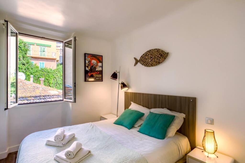 #40 Bright Sea View Suite For 6 2Mins Walk Port & Sea วีลล์ฟรองซ์-ซูร์-แมร์ ภายนอก รูปภาพ
